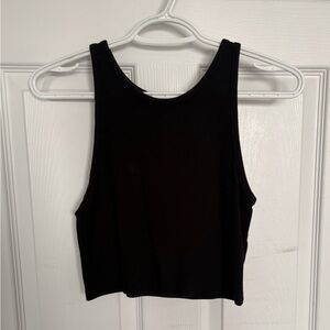 Zara black ribbed tank top